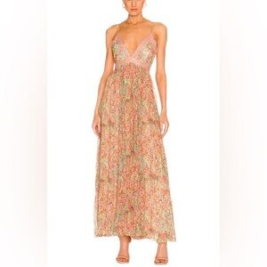 Rococo Sand Dress Floral Maxi‎ Sz S